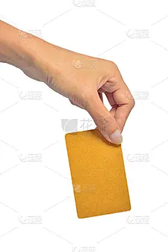 手握名片