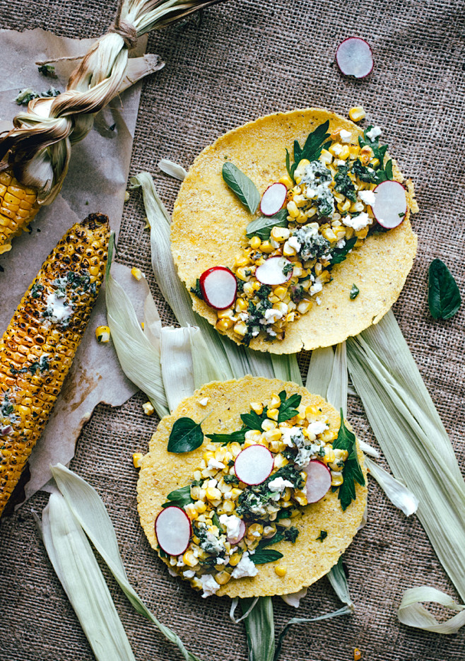 Roasted corn with sp...