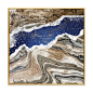 高端晶瓷画 装饰画 大理石抽象会所样板房客厅卧室挂画 特色挂画-淘宝网
