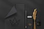黑色精致品牌VI样机展示智能贴图Black Branding Mockups Vol.2