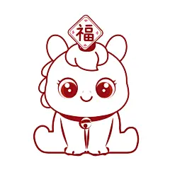 马宝宝表情包卡通插画线稿72-39