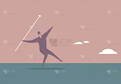 商人掷标枪。标枪是箭的象征。
