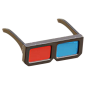 3D 眼镜 3D 插图