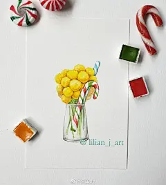 分享一组好看的ins瓶插植物小插画~   via @清芷art
可爱又小清新，画几张当书签也很合适哦，有空时可以玩一玩
#零基础适用的水彩教程#
ins：lilian_j_art ​ ​​​​