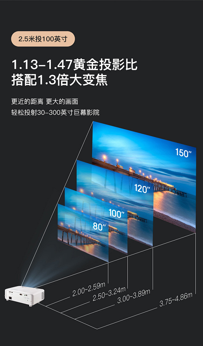 优派PX701-4K Pro真4K超高清...