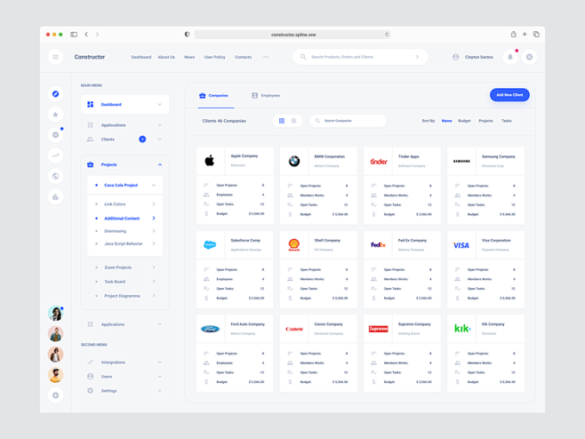 Clients Dashboard 资产...