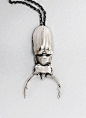 MISAKI silver Insect necklace