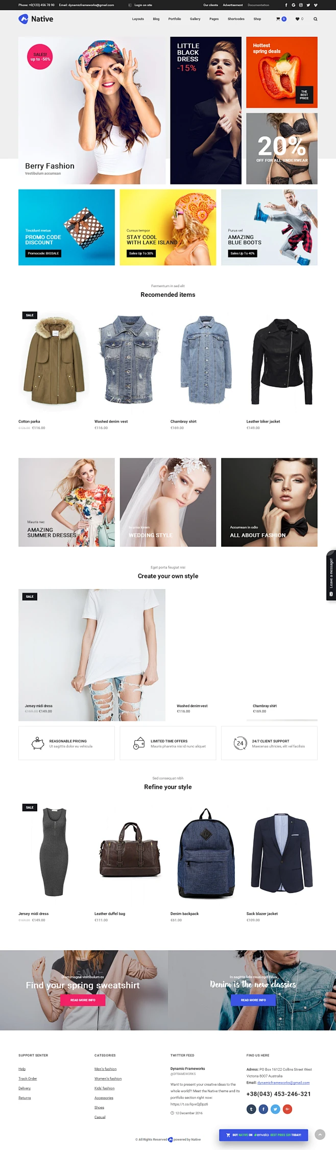 设计网站 网页 平面设计网站 网页模板 网站设计理念 h5网页 服装设计网站 网页设计素材 高端网站设计 旅游网站设计 themeforest 国外网站页面设计 网页设计欣赏 Fashion Shop Layout – Native Powerful Startup Development Tool