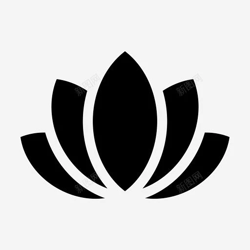 百合花开花出芽图标 标志 UI图标 设计图片 免费下载 页面网页 平面电商 创意素材-花瓣网