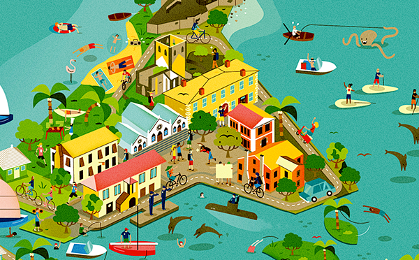Bermuda map : Intera...