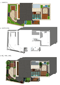 景观设计师小明采集到私家庭院方案平面