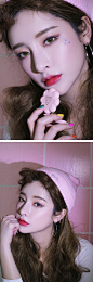LOVE 3CE DUO SHADOW #POTION MAKER : 따뜻한 핑크 브라운 조합  신비하게 빛나는 오로라를 느껴보세요.