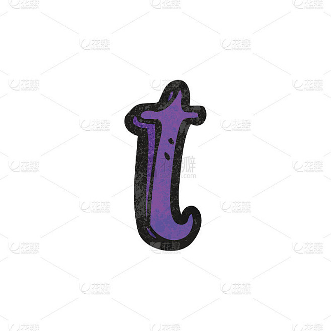 卡通字母t