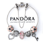 潘多拉PANDORA S925纯银粉色系成品手链女 可爱甜美送女友配包装-淘宝网