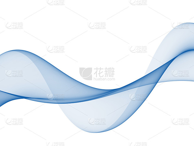 波浪,平滑的,烟,蓝色,彩色图片,抽象,...