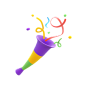 Party Horn 3D Illustration