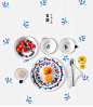 日式浆果系列陶瓷创意新骨瓷餐具饭碗餐盘平盘带把咖啡杯餐具碗-淘宝网