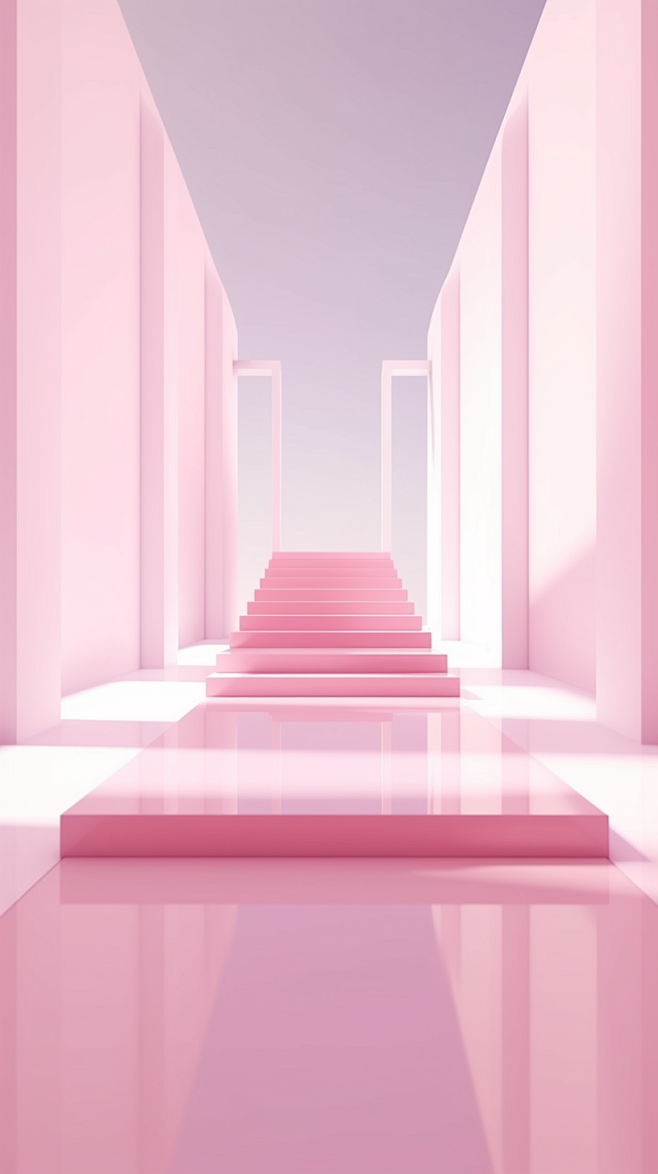 pink slide,3d render...