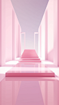 pink slide,3d render, in the style of light pink and light pink and white, surreal,minimalist backgrounds