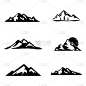户外,标签,符号,计算机图标,矢量,标志,山,徒步旅行,冒险,旅行