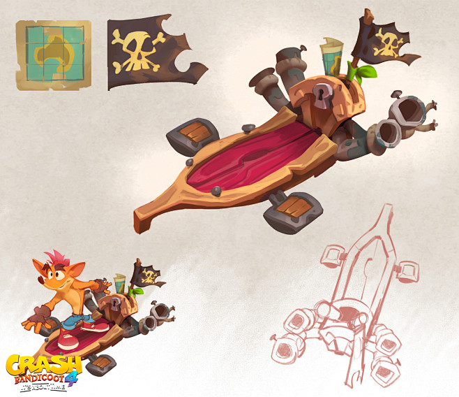 {游戏系列} 美国 Crash 4（场景...