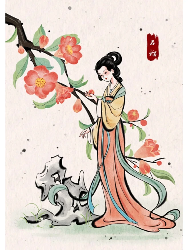 国风插画 | 十二花神合集（上）-花瓣网