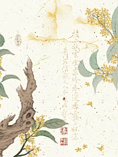 秋天用古风桂花壁纸真香｜电脑分区壁纸 - 小红书