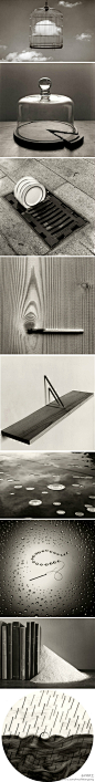 【摄影】西班牙摄影师 Chema Madoz 的超现实静物摄影作品。#摄影# #超现实##黑白# #静物# via：http://www.chemamadoz.com