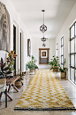 Hallway - mediterranean hallway idea in San Luis Obispo
