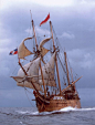 The "Duyfken" a rebuilt replica ship sails. Australian-built replica of the first ship recorded as visiting Australian shores will return to WA as a result of a State Government funding package, West Australian: