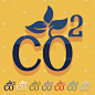 平面设计:co2标志二氧化碳