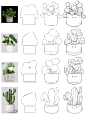 零基础学插画|抓型线稿练习之植物篇 - 小红书