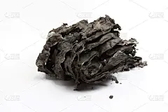 烧纸的灰烬，白色的背景