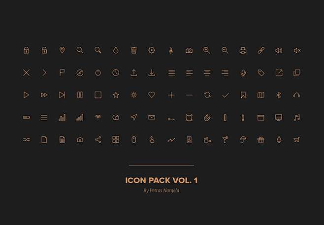 80 stroke icons - PS...