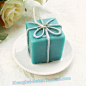 Tiffany blue Gift Box Candle Bridesmaids gifts ideas LZ028/A    http://asianfavors.taobao.com  #小烛台# #生日蜡烛# #装饰蜡烛# #家居小蜡烛#    