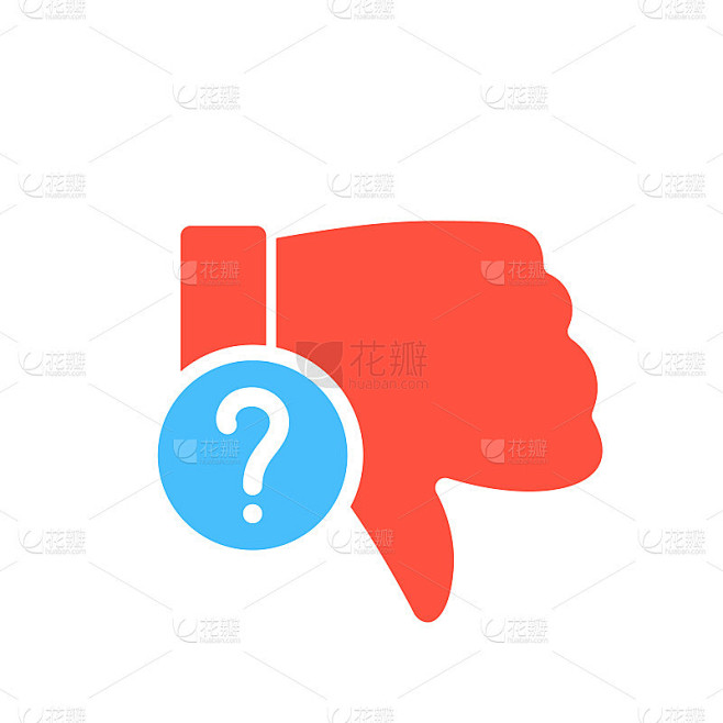 不喜欢图标，手势图标带问号。不喜欢图标和帮助，如何，信息，查询符号