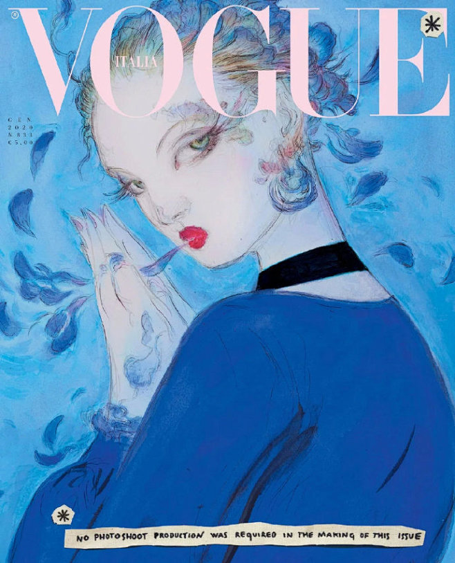 天野喜孝「Vogue Italia」封面