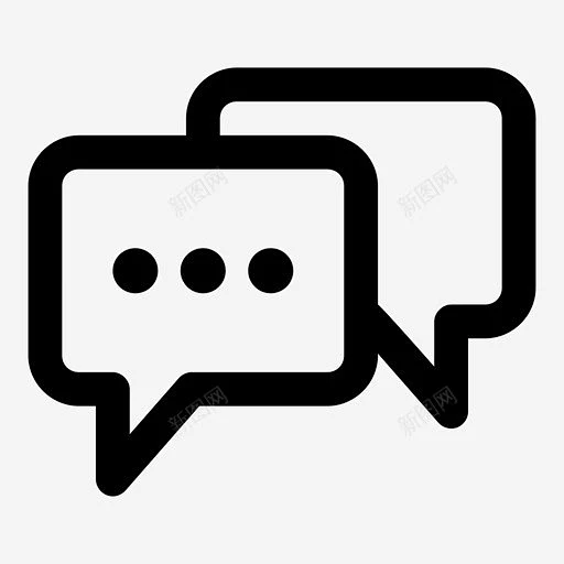 聊天板交流图标 icon 标识 标志 UI图标 设计图片 免费下载 页面网页 平面电商 创意素材-花瓣网