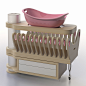 INNOVATIVE BABY DRESSER 3 IN 1 : A baby dresser originates from an idea to help parents to have everything at hand for their baby by using innovative approach and unusual design.A baby dresser consists of three parts that can rotate on wheelsand a circula