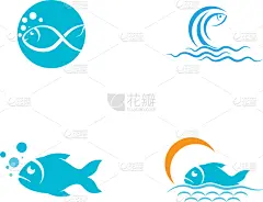 模板,品牌名称,鱼类,图标,折纸工艺,野生动物,食品,水生动植物,绘制,剪影
