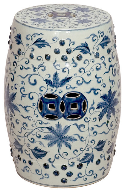 Round Blue and White...