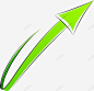 小清新绿色箭头 页面网页 平面电商 创意素材