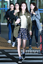 少女时代组合成员林允儿4月2日韩国仁川机场街拍