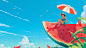 ls7623_3d_artwork__atermelon_with_a_woman_sunbathing_on_it__in__055a7673-0bda-4a6b-8927-190ba03fa311