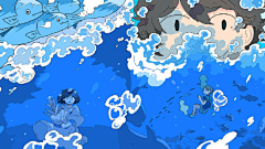 筱叶23采集到现代插画男生