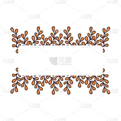 边框,长方形,秋天,枝,矢量,十月,贺卡,背景分离,环境,橙色