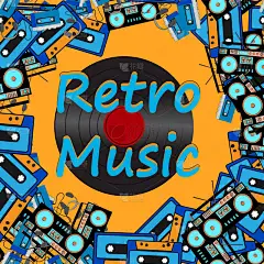 纹理框架题字复古音乐从电子设备音频磁带录音机录音盒和乙烯基记录从 60s 70s 80s 90s。矢