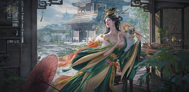 兰亭暮雨·朱佩兰