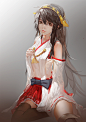 427699-873x1240-kantai+collection-haruna+battleship-blackrabbitsoul-long+hair-single-tall+image.jpg (873×1240)