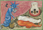 《初生的曙光》插图。《初生的曙光》（Aurora Consurgens）是一部价值连城的15世纪炼金术泥金抄本，现上传的版本原件存于苏黎世中央图书馆（Zentralbibliothek Zürich），编号MS. Rhenoviensis 172。